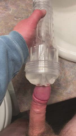 Fucking my new Fleshlight Ice