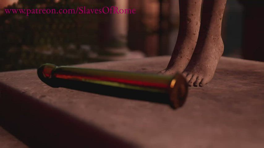 Slaves of Rome: Roman Wife Masturbates with Golden Dildo