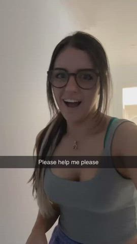 Glasses Boobs Tits gif