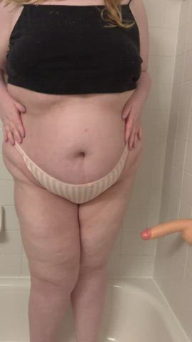 BBW Chubby Shower gif