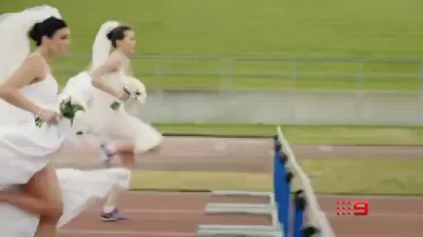 bride legs upskirt gif