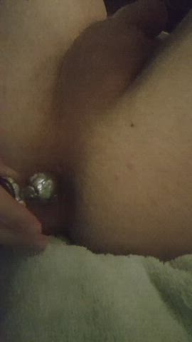 19 years old butt plug femboy gif