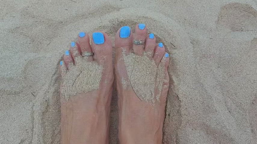 Playing in the sand