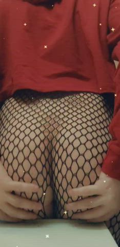ass femboy fishnet gay gif
