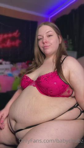 bbw chubby lingerie gif