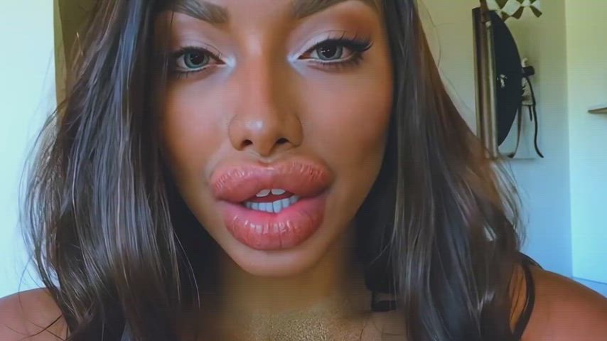 fake lips lips lipstick lipstick fetish gif