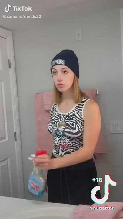 Babe Boobs Small Tits TikTok gif