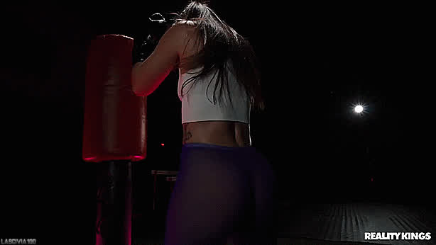 Bubble Butt Gym Kelsi Monroe Latina Tights Workout Yoga Pants gif