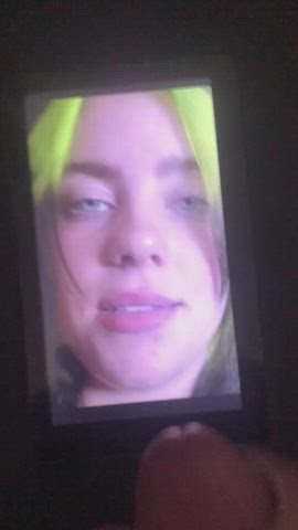 Cumming on Billie Eilish mouth