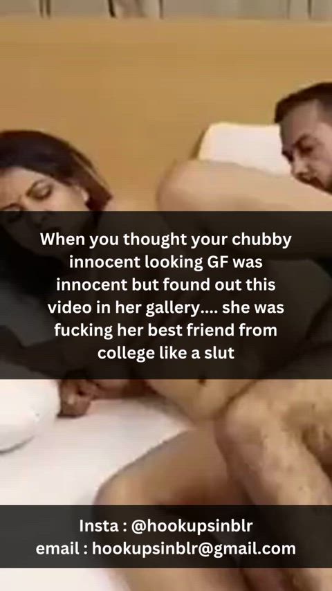 big tits caption chubby cuckold desi gf hardcore indian side fuck tight pussy gif