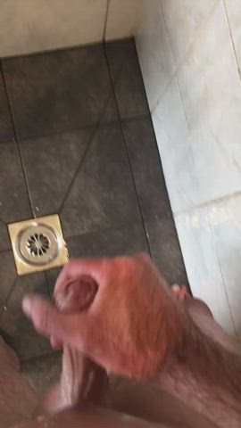 cock cumshot shower gif