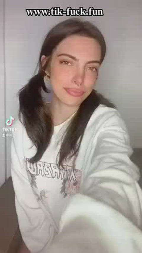 amateur big tits boobs cute pussy sex solo teen tiktok tits gif