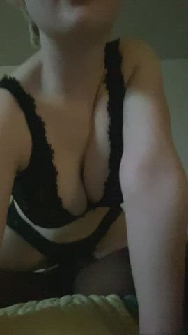 big tits boobs cute interracial lingerie pawg riding gif