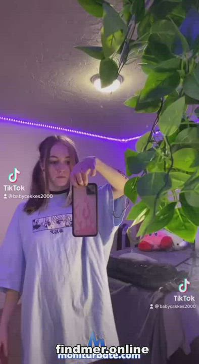 Blonde Canadian German Teen TikTok Tits USA gif