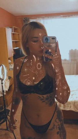 Blonde Mirror OnlyFans gif