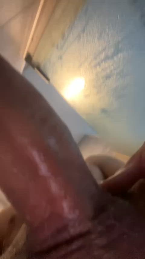 amateur big dick cock masturbating nsfw onlyfans shower solo tease gif