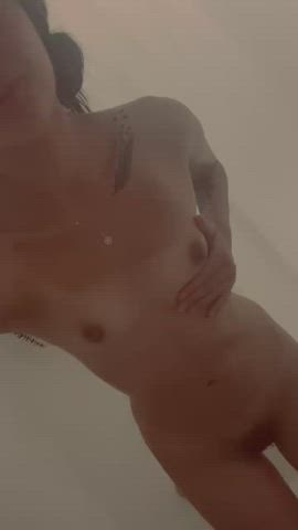 Extra Small Shower Small Nipples Small Tits Solo Tattoo Teen Tiny gif