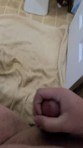 amateur cock cock ring cumshot male masturbation masturbating gif