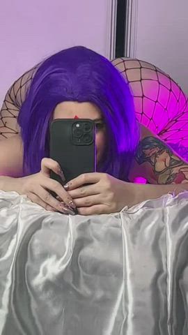 big ass bodysuit cosplay fishnet selfie gif