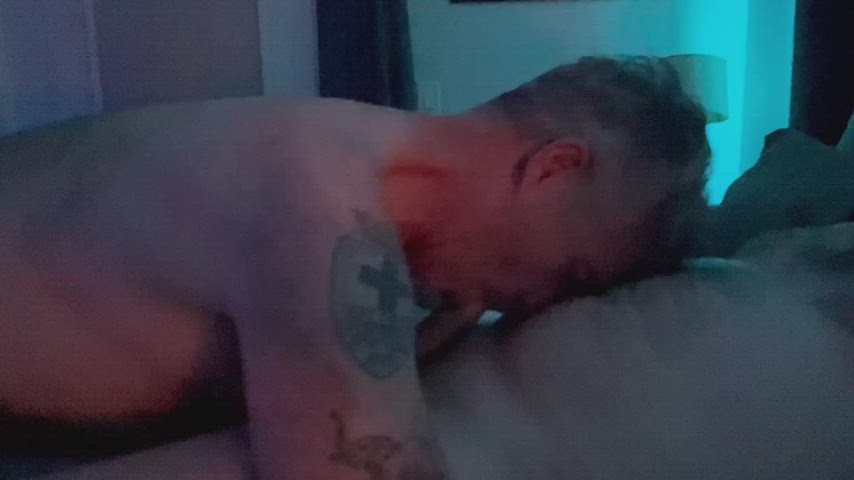 Daddy sucks my hairy cock