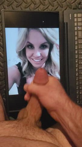 blonde clothed cock cum cumshot facial jerk off tribute gif