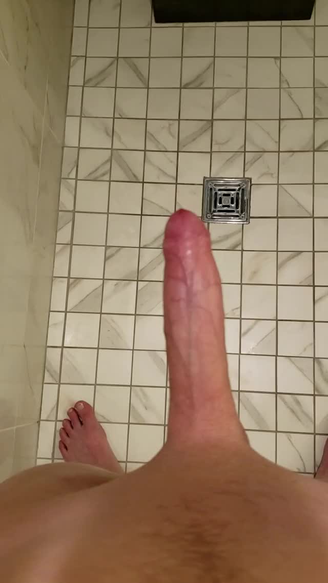 Pissing hard!