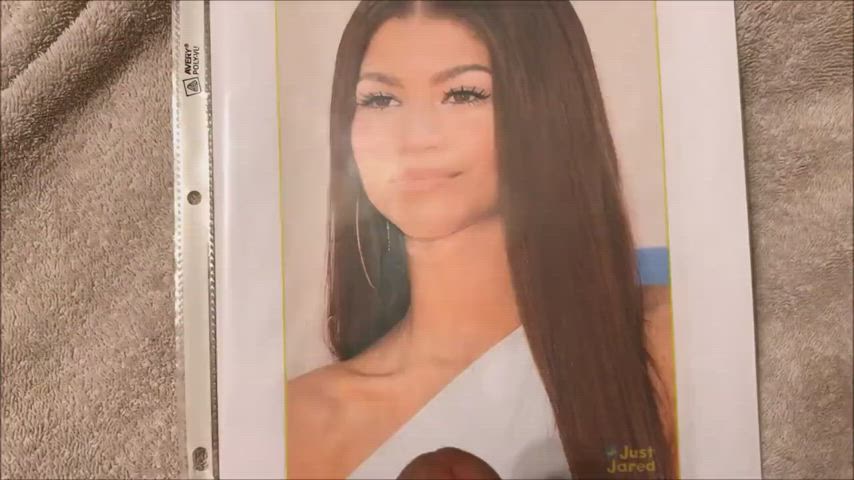 Cumshot Skinny Tribute Zendaya gif