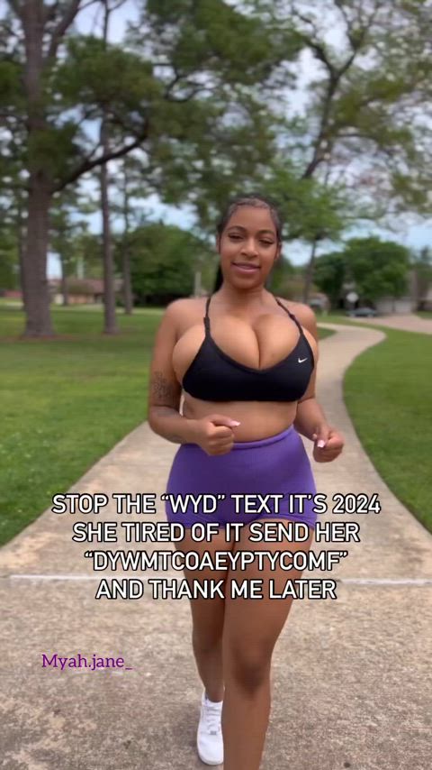 big tits bouncing bouncing tits lightskinned gif