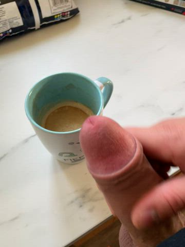 A bit of protein milk in your coffee sir
