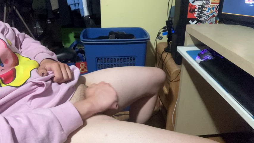 Cock ring+multiple hour jerk off=big cum