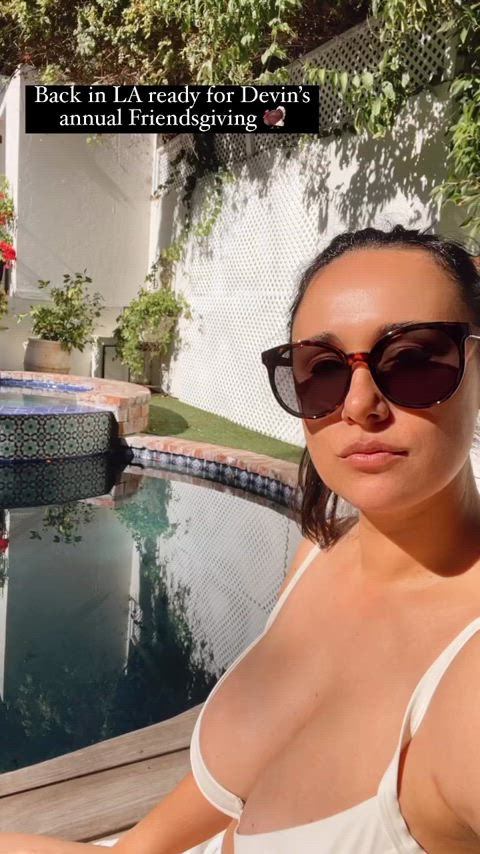 In a pool