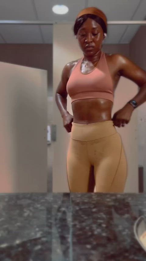 ass ebony spandex gif