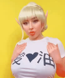 Bouncing Tits Cosplay Lips gif