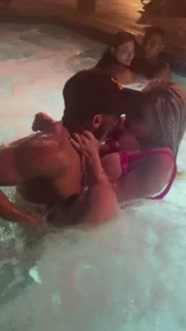 bbc blonde interracial pool public ricky johnson gif