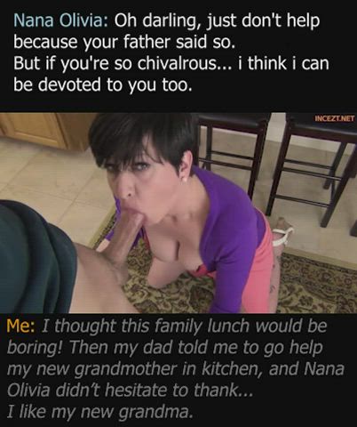 Caption Family GILF Granny MILF gif