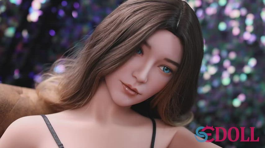 Asian Black Angelica Blue Eyes Chinese Sex Doll Sex Toy gif