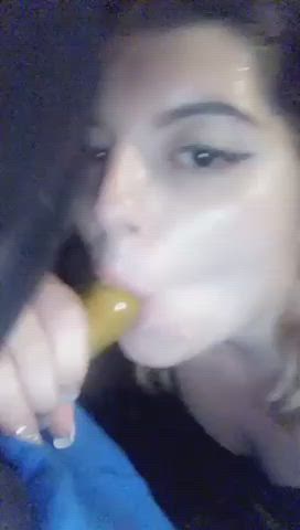 amateur blowjob condom gif