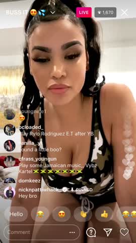 Michaela Twerking On IG Live Pt3