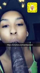 Blowjob Dildo Ebony Trans gif