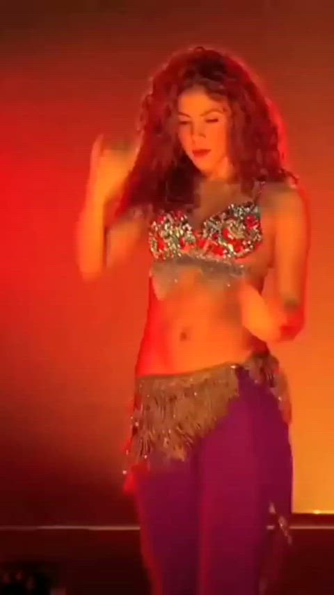 belly button shakira belly gif