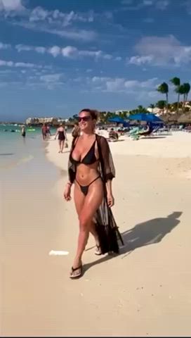 Hot af in black bikini