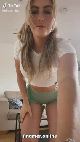 Amateur Ass Big Ass Boobs Booty German Homemade Leggings Legs Spandex Teen TikTok