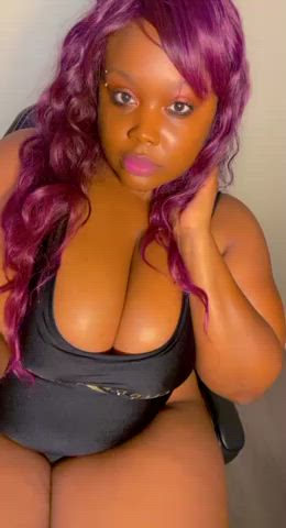 bbw big tits ebony femdom goddess nails tit worship worship gif