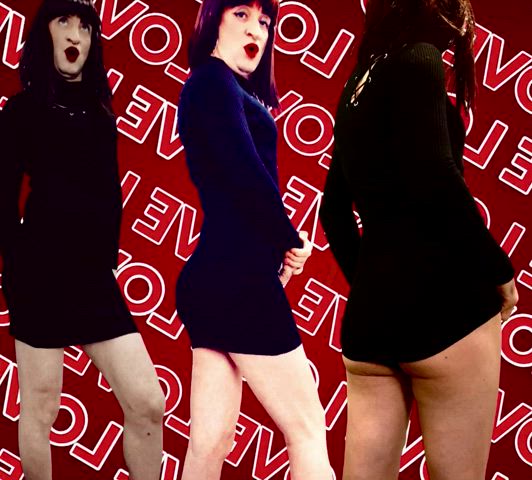 ass clothed crossdressing legs trans gif