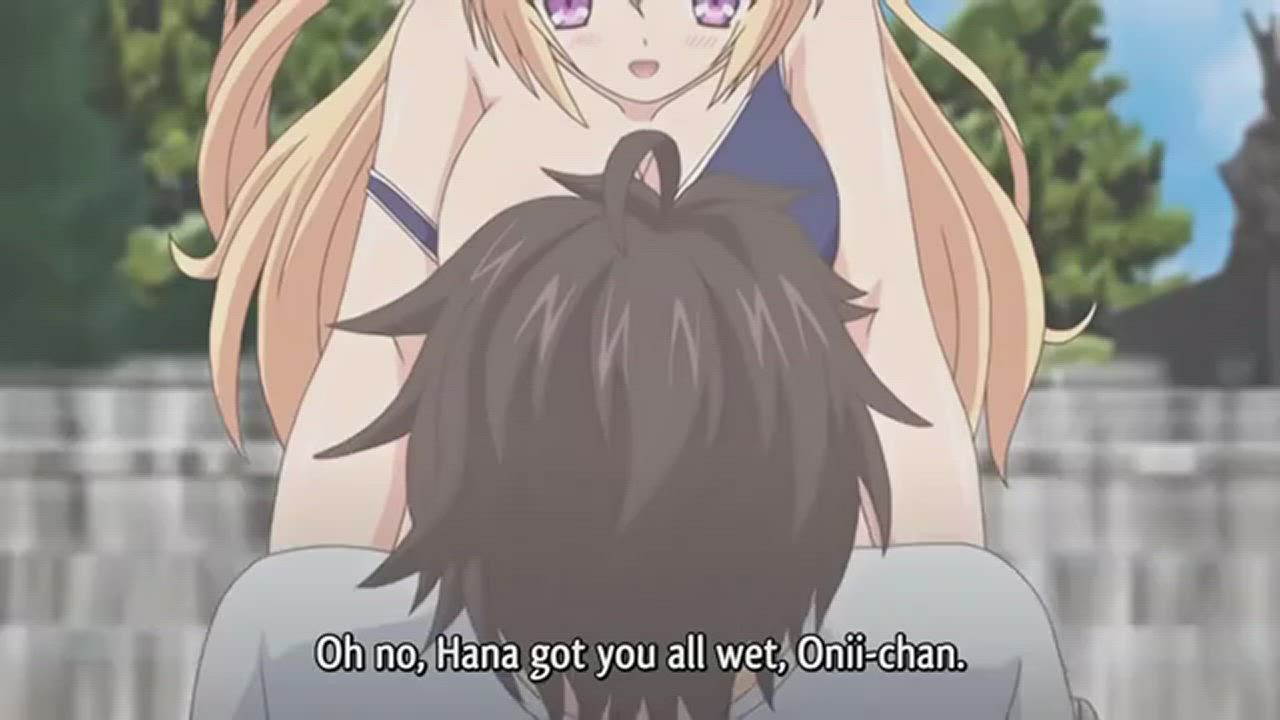 Hentai Sibling Swimsuit gif