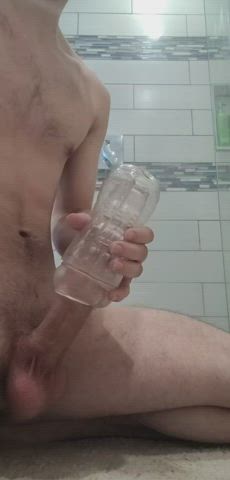 Filling my fleshlight (with cock &amp; cum)