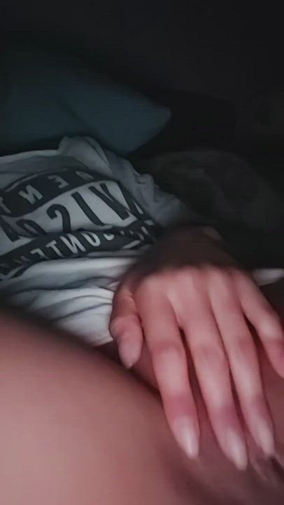 Fingering Pussy Tits gif