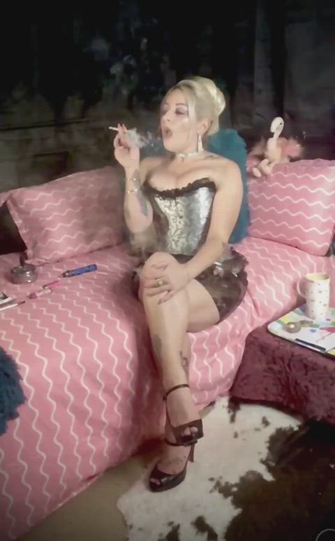 fetish smoking tease smoking-fetish gif