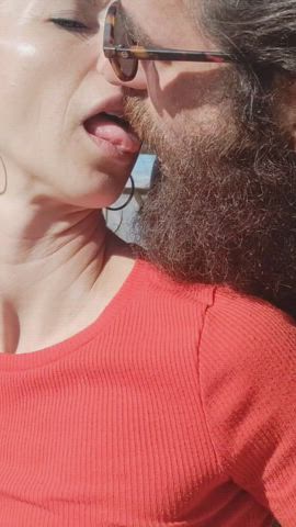 amateur couple french kissing kiss kissing sensual gif