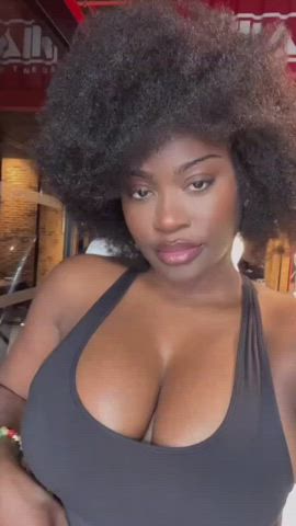 afro british busty ebony fitness gym legs thick workout gif